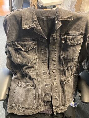 Size XxL 100% cotton denim jacket cargo coat cute